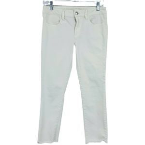 American Eagle Super Stretch Jeans Cropped Frayed